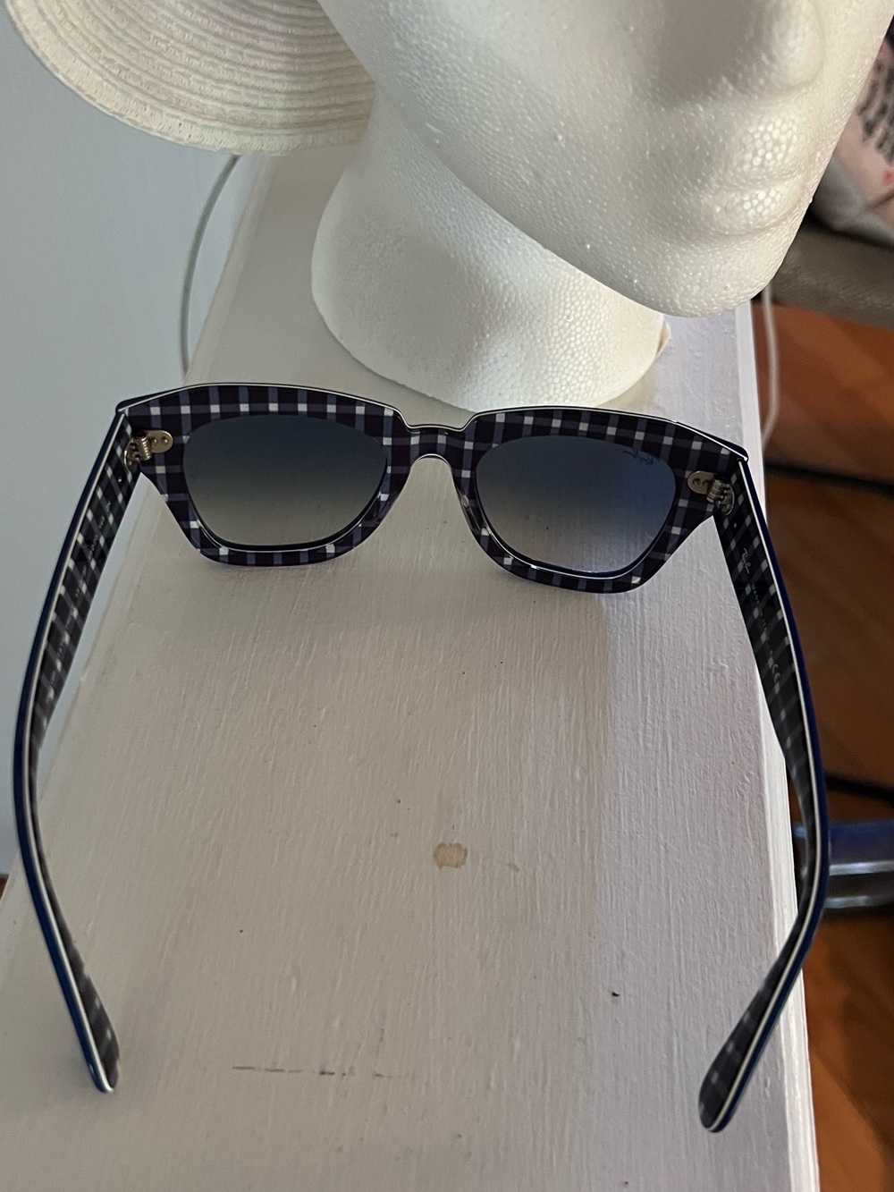 Ray-Ban Women's Deep Blue Square Sunglasses - Picture 10 of 11